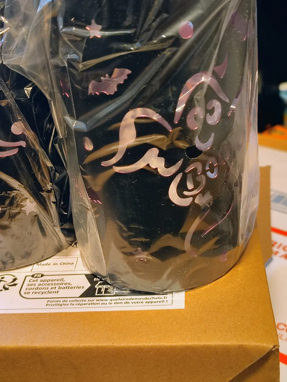 Set Of 2 Halloween Ghost Lights - Iridescent Black - Party Supplies
